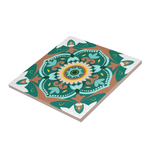 💚💛美しいモロッコのタイル タイル (側面)