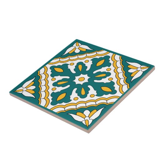 💛💚美しいモロッコタイルXLパターン タイル (側面)