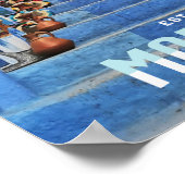 美しいモロッコチェフーエンブルーノースシティ ポスター (角)