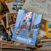 美しいモロッコチェフーエンブルーノースシティ ポストカード