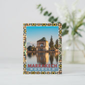 美しいモロッコマラケメナラ建築 ポストカード (スタンド正面)