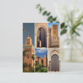 美しいモロッコメディナ建築 ポストカード (スタンド正面)