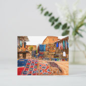 美しいモロッコ砂漠の手工芸品 ポストカード (スタンド正面)