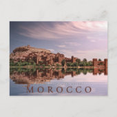 美しいモロッコ砂漠建築アイトベンハドゥ ポストカード (正面)