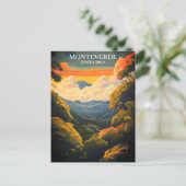 美しいモンテベルデクラウドフォレストコスタリカ ポストカード (スタンド正面)