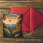 美しいモンテベルデクラウドフォレストコスタリカ ポストカード