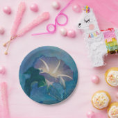 美しいモーニンググローリーの紙皿 ペーパープレート (パーティー)