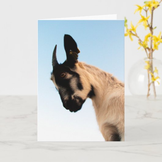 美しいヤギのすべての行事 カード (黄色い花)