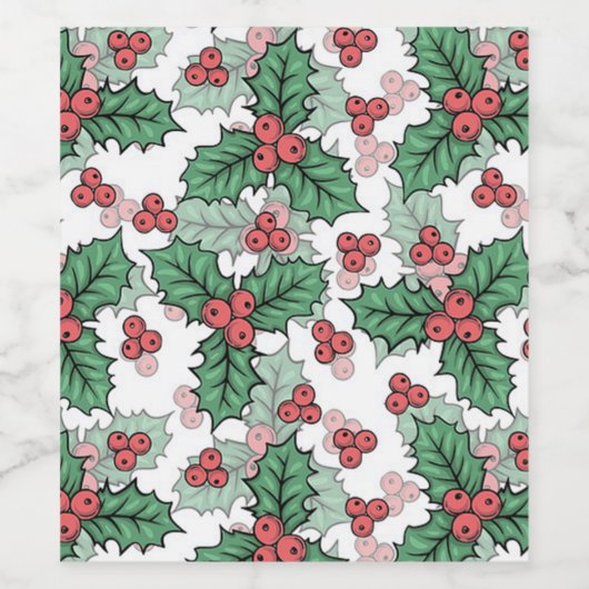 美しいヤドリギ ワインラベル (シングルラベル)