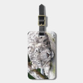 美しいユキヒョウ-! ラゲッジタグ (正面縦)