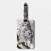 美しいユキヒョウ-! ラゲッジタグ (裏面縦)