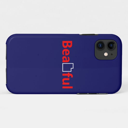 美しいユタ Case-Mate iPhoneケース (裏面(横))