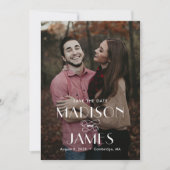 美しいユニオン編集可能カラー日付カードの保存 招待状 (正面)