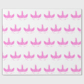 美しいユニコーンの頭 – 背景色を選択 ラッピングペーパー (フラット)