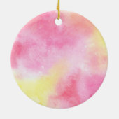 美しいユニコーンクリスマス セラミックオーナメント (裏面)