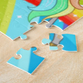 美しいユニコーンレインボー&スタージグソーパズル ジグソーパズル (側面)