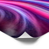 美しいユニコーン完全に流れるグラフィック ポスター (コーナー)