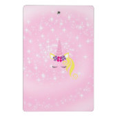 美しいユニコーン ミニクリップボード (裏面)