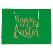 美しいユニーク金ゴールド大抱き枕 ラージペーパーバッグ (裏面)