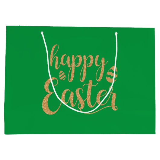 美しいユニーク金ゴールド大抱き枕 ラージペーパーバッグ (裏面)