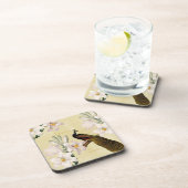 美しいユリの孔雀 コースター (右側)