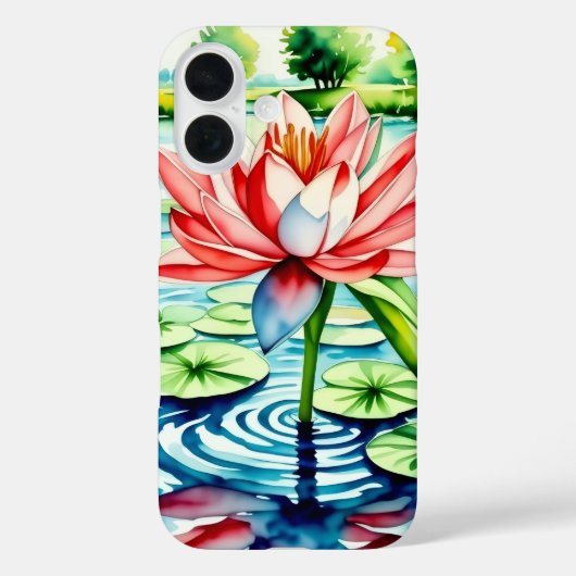 美しいユリの花の電話ケース Case-Mate iPhoneケース (裏面)