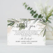 美しいユーカリ葬儀食品サンキューカード サンキューカード (スタンド正面)