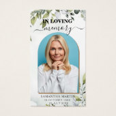 美しいユーカリ記念葬式ブックマーク (正面)