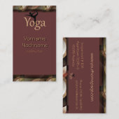 美しいヨガのインストラクターの名刺 名刺 (正面/裏面)