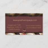 美しいヨガのインストラクターの名刺 名刺 (裏面)