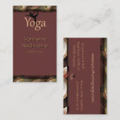 美しいヨガのインストラクターの名刺 名刺 (正面/裏面)