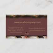 美しいヨガのインストラクターの名刺 名刺 (裏面)