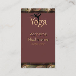 美しいヨガのインストラクターの名刺 名刺
