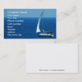 美しいヨット 名刺 (正面/裏面)