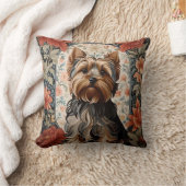 美しいヨークシャーテリア | Yorkshire Terrierポートレート クッション (ブランケット)