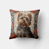 美しいヨークシャーテリア | Yorkshire Terrierポートレート クッション (裏面)