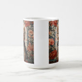 美しいヨークシャーテリア | Yorkshire Terrierポートレート コーヒーマグカップ (中央)