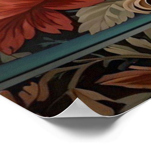 美しいヨークシャーテリア | Yorkshire Terrierポートレート ポスター (角)