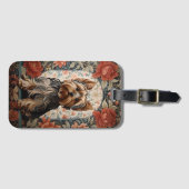 美しいヨークシャーテリア | Yorkshire Terrierポートレート ラゲッジタグ (正面横)