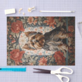 美しいヨークシャーテリア | Yorkshire Terrierポートレート 薄葉紙 (クラフト)