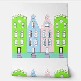 美しいヨーロッパの漫画の町 壁紙