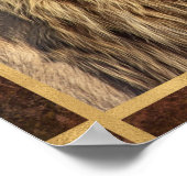 美しいライオンの写真 ポスター (角)