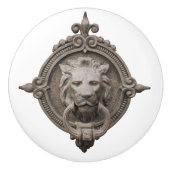 美しいライオンの頭のトープ セラミックノブ (正面)