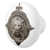 美しいライオンの頭のトープ セラミックノブ (右)