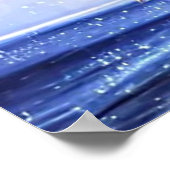 美しいライオンポートレートアットシーポスタパーソナライズされたー ポスター (角)