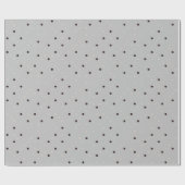 美しいライトグレー ドット ラッピングペーパー (フラット)