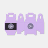 美しいライトパープルのクッキーケーキお気に入りボックス フェイバーボックス (折り畳みなし)