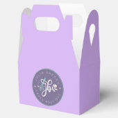 美しいライトパープルのクッキーケーキお気に入りボックス フェイバーボックス (オープン)