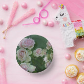 美しいライトピンクのガーデンローズ ペーパーボウル (パーティー)