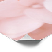 美しいライトピンクの花の花びら フラワーポスター ポスター (コーナー)